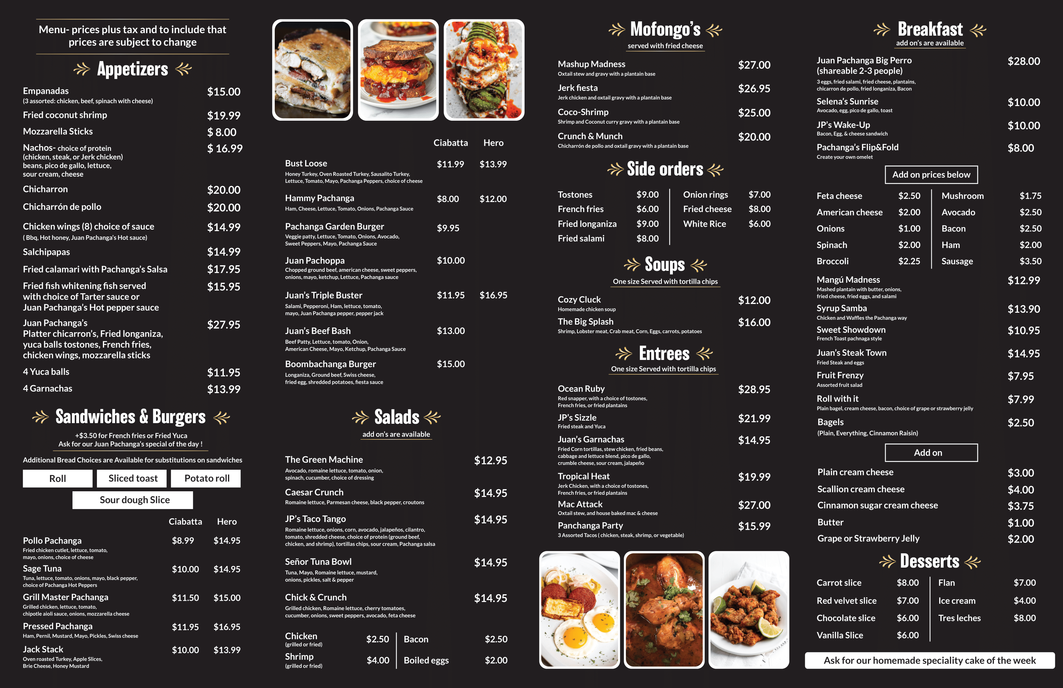 Menu Design 1 - Classic Layout